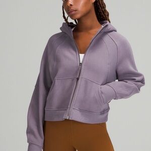 Lululemon NWT Scuba Oversized Full Zip Dusky Lavender XS/S